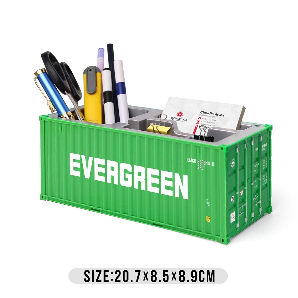 Portalápices Personalizado con Forma de Contenedor de Envío DHL con Logo