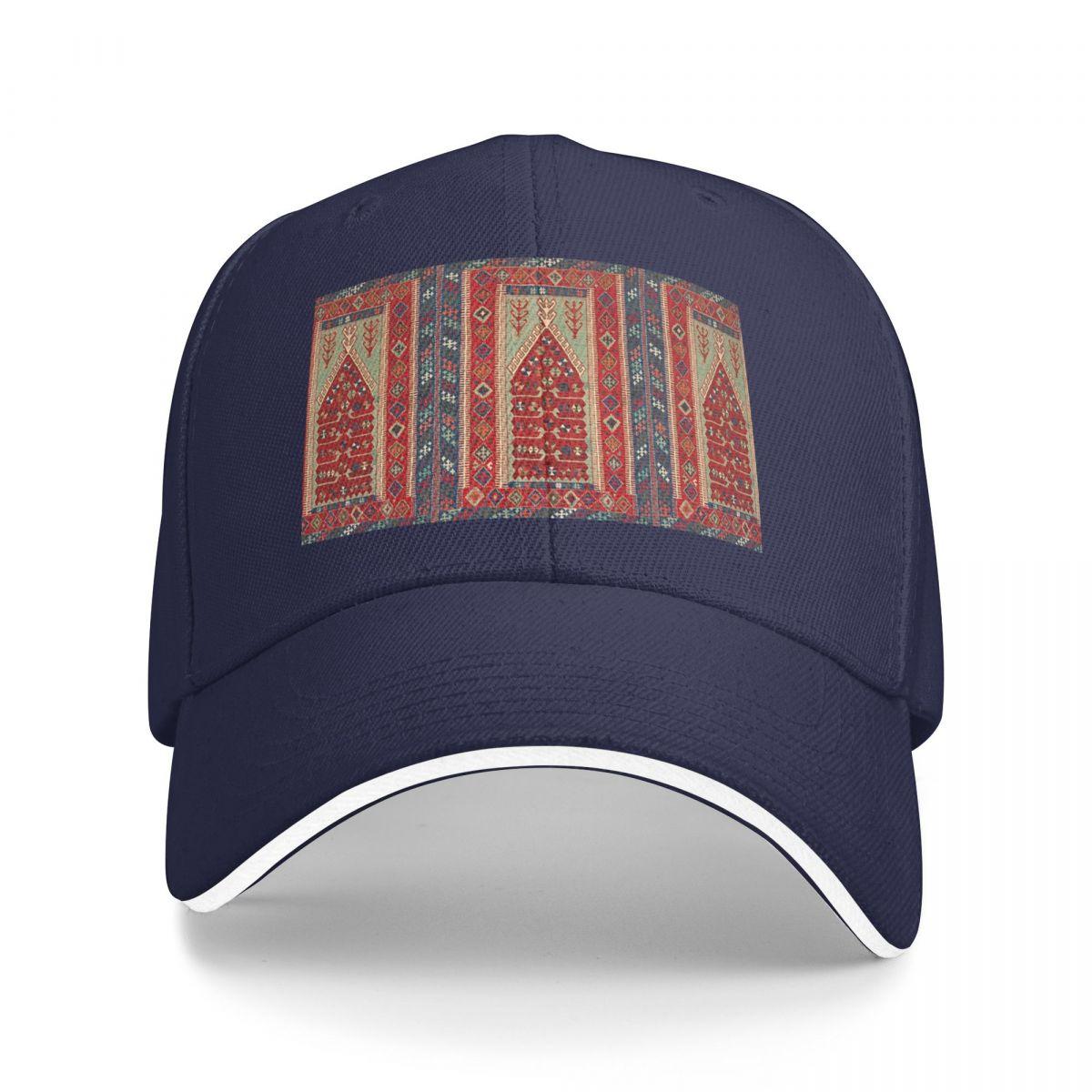 

Antique Turkish Carpet Kilim Print Baseball Fashion Baseball Hats Breathable Casual Casquette Outdoor For Mens And Womens One Size