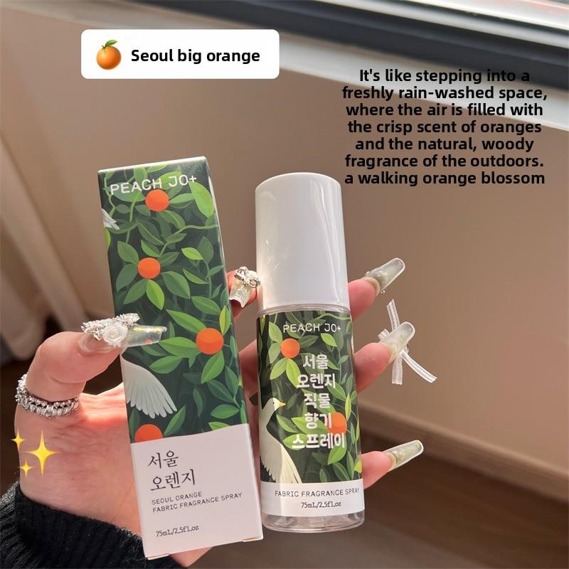 Peach-made Korean Jeju Island Citrus Clothing Fragrance Deodorizing Spray for Men and Women's Light Perfume