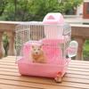 Removable Hamster Habitat Cage Feeding Bottle Hamster Nest Pet Castle Cage  Small Animals