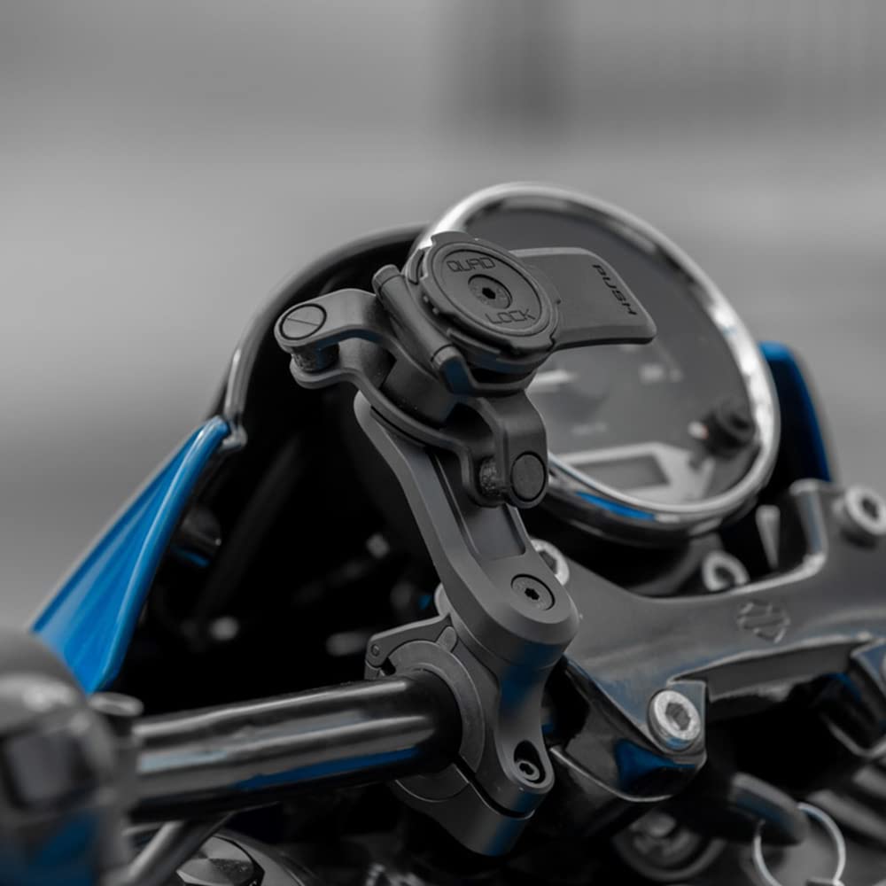 QUAD LOCK Smartphone Compatible Motorcycle Handlebar Mount PRO Black 32mm QLM-HBR-PRO