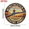 Vintage Winchester Metal Tin Sign 8x8 Inch Cowboy Western Wall Art Decor for Home Bar Cafe