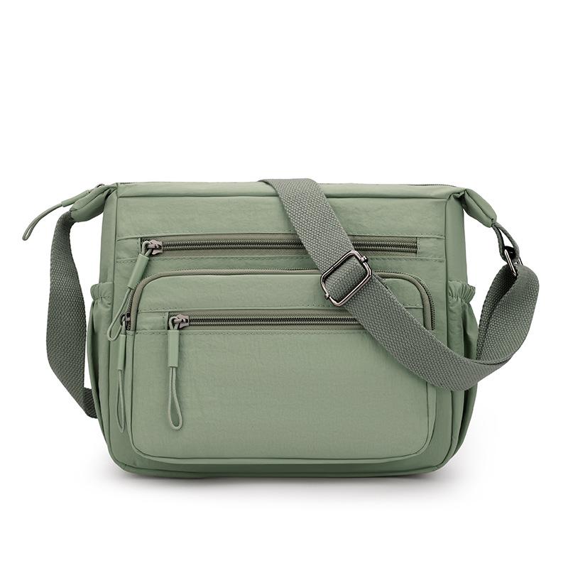 Women's Multi-layer Shoulder Bag Nylon Water-repellent Large Capacity Crossbody Bag Mother Bag