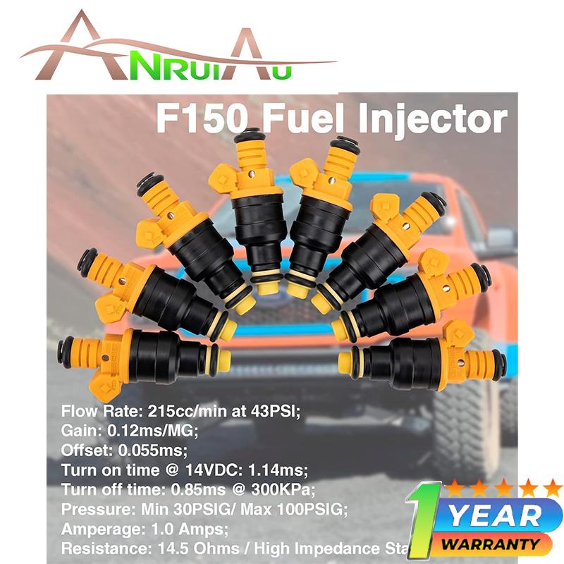 8Pcs Fuel Injectors 0280150718 For Ford Econoline Super Duty 1997-1998 Lincoln Town 1991-1994 Mercury Grand Marquis 1992-1997