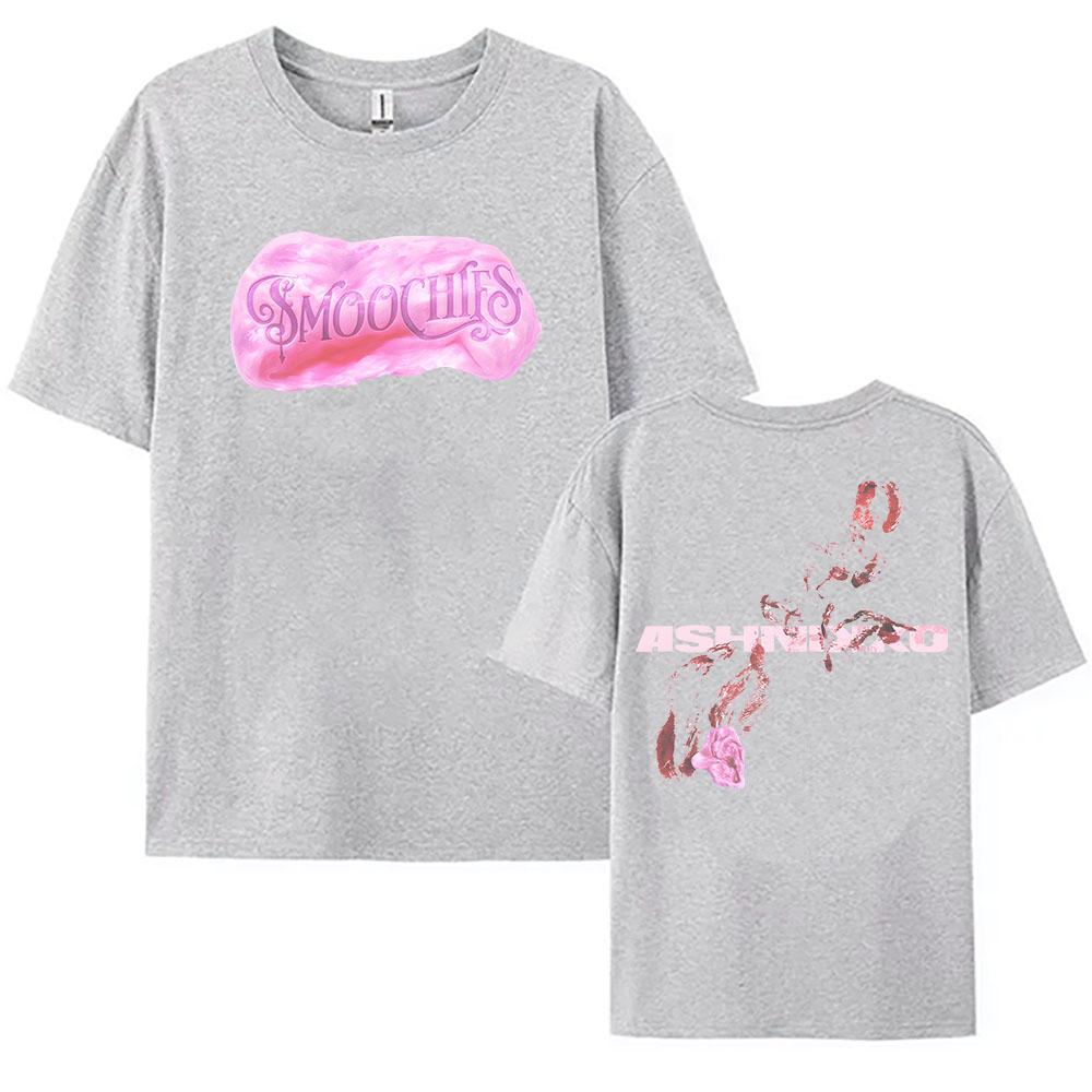 SMOOCHIES BUBBLEGUM TEE Ashnikko Singer Printing Tshirts for Female Short Sleeve Fashion Loose T-shirt Streetwear Unisex Women