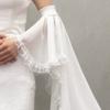 Maniche a Rete con Bordi in Pizzo, Protezione Solare Decorativa per Braccia, per Donne, Matrimoni all'Aperto e Occasioni Formali