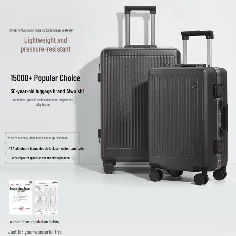 OIWAS 24-inch Business Travel Suitcase with Aluminum Frame