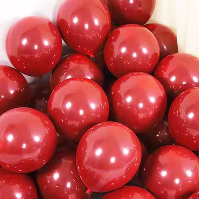 Pomegranate Red Double Layered Balloons – Wedding and Party Decorations