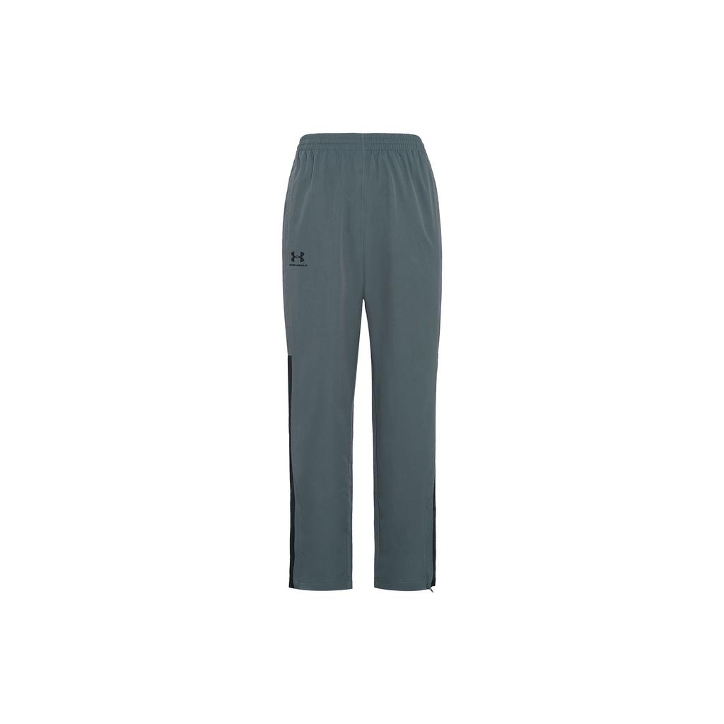Under Armour Solid Color Block Straight Leg Sports Pants Men Grey 1352031-012