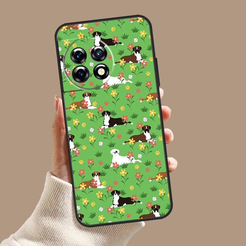 Boxer Dog Case For OnePlus 12 11 9 10 Pro 12R 10R 9R 8T 10T Nord 3 2T N10 N20 N30 CE 2 Lite CE4 Cover