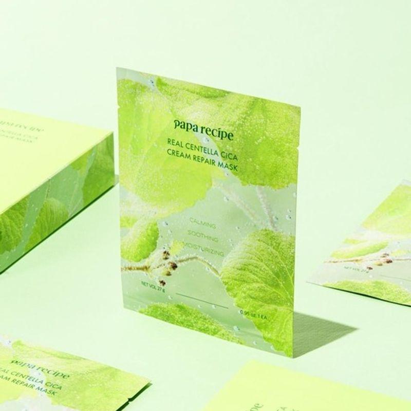 paparecipe Real Centella Cica Cream Repair Mask (10 sheets) single type