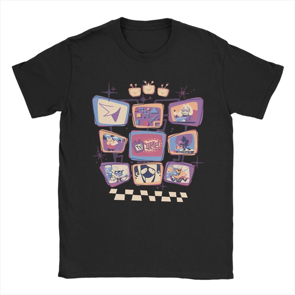 Deltarune Tenna T Shirt Men Women Pure Cotton Novelty TShirt Round Collar  Tees Short Sleeve Tops Plus Size
