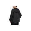 Li Ning Logo Printed Zip-Up Hoodie Women jackets Black AFDR832-6