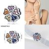 Original 100% 925 Silver Lucky Clover Patron Saint Flat Bead Fit Original Flat Bracelet DIY Jewelry Making Women's Gift