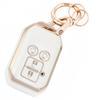 HOYZE New Spacia Key Jimny Key Cute Car Smart Key Key Shell Case, Cover, Case, Keychain, (Gold White)