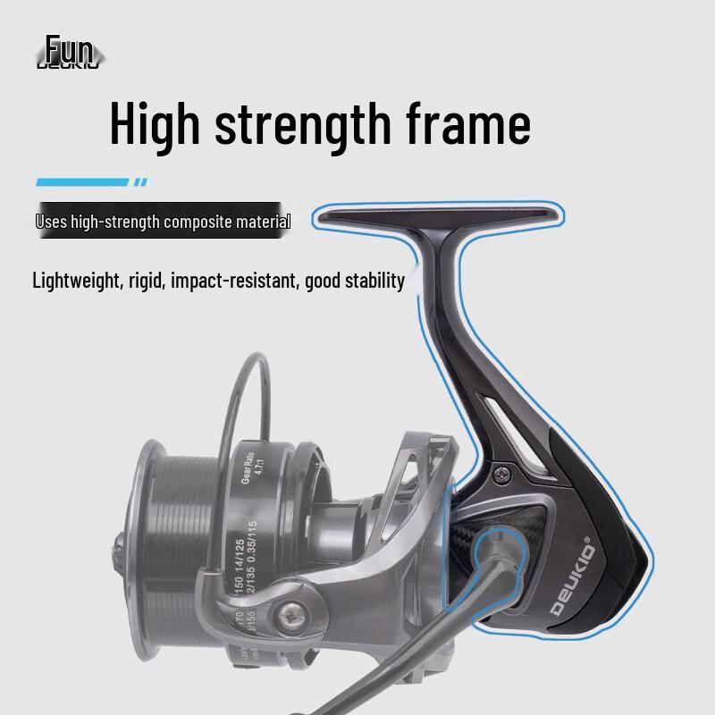 

DEUKIO YT Lure Long-Cast Full Metal Spinning Fishing Reel