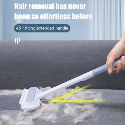 Pet Hair Remover Brush Dog Hair Cleaner Hair Cleaning Tool Long Handle For Carpet Bed Sofa Multifunctional Reusable 1/2/3PCS