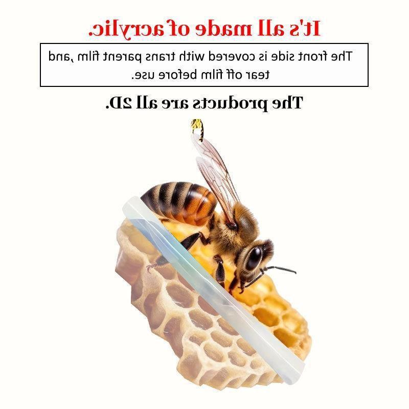Bee Cartoon Lively Hive Acrylic Hanging Decoration Versatile Car Pendant And Item Gift