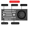 Kitchen Wall-Mounted Knife Rack One-Piece Chopsticks Holder Storage Shelf Carbon Steel Anti-Mold Home Cooking Utensil Organizer
