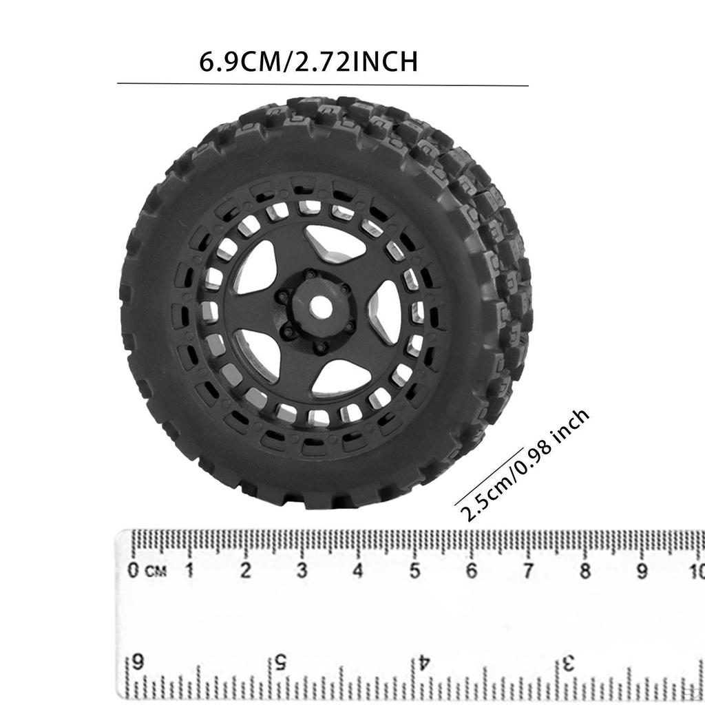 4 sztuki opon do kół samochodów RC dla modeli ciężarówek w skali 1/18