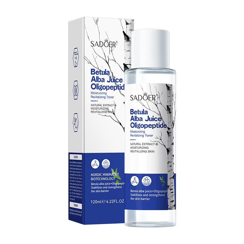 Punkt-Toner 120ml Birkenwasser Oligopeptid Feuchtigkeitsspendendes Feuchtigkeitsspendendes Verjüngendes Wasser Hautpflegeprodukte