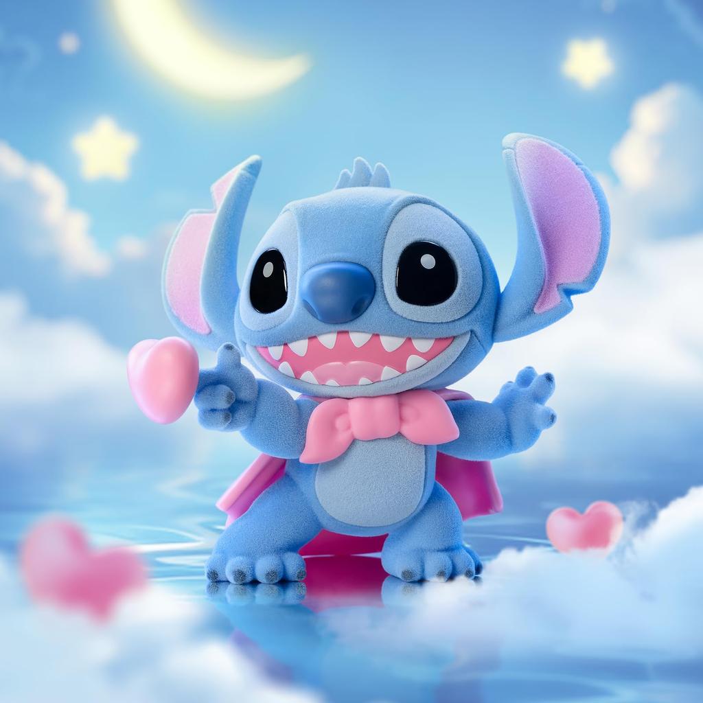 52TOYS BLINDBOX X DISNEY STITCH Sweet Pink Sweet Series Blind Box Blindbox Trading Figure Collection Figure Lilo Stitch Painted Flocked Gacha Gacha