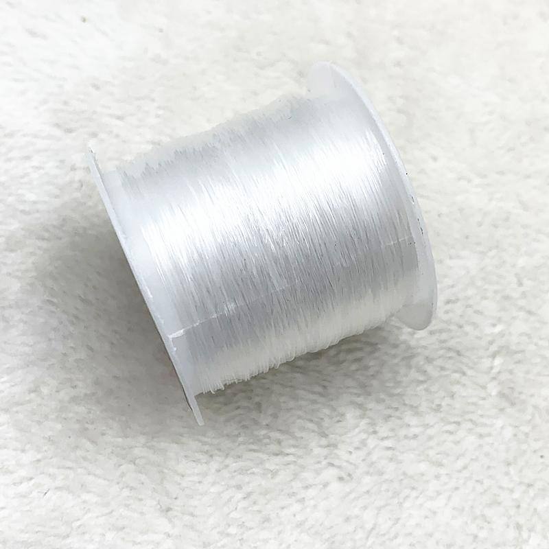 1 Rolle 0,2-0,8mm Transparent Dehnungsfrei Angelschnur Draht Nylon Schnur Perlenband Faden Zubehör DIY Schmuck Zubehör