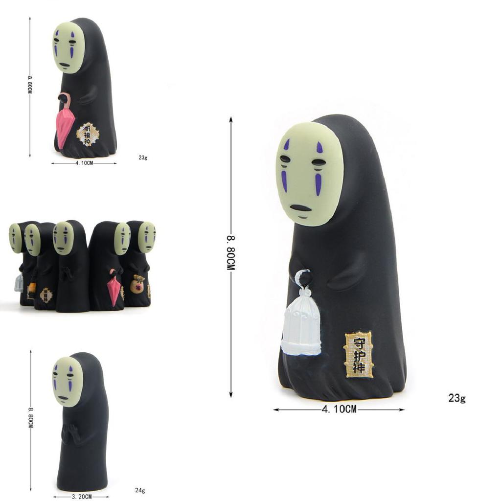 Anime Chihiro Spirited Away Cake Decoration No Face Faceless Man Action Figures With Premium Quality Resin