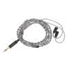 Cabo de Fone de Ouvido de Substituição Cobre Banhado a Prata Plug Estéreo de 3,5 mm Fio de Som para Fone de Ouvido 1,2 m para IE80 IE8i IE80i IE8