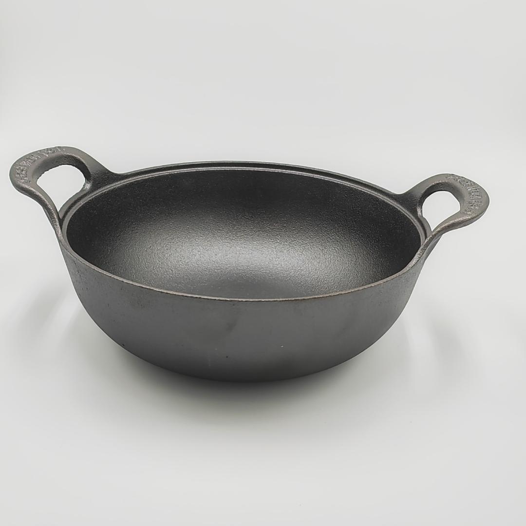 

Thickened Cast Iron Yuanbao Universal Stew Pot: Non-stick, Dual Handle Induction Wok 20CM/1400ml/1 person