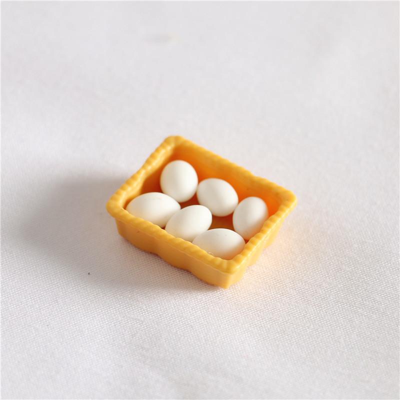 1:12 Dollhouse Simulation Eggs Miniature Egg Tray Egg Box Dollhouse Kitchen Food Decoration Toy Life Scene Accessories