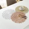 Set of 2 PVC Placemats Hollow Out Leaf Flower Table Mat for Dining Table Centerpiece Wedding Christmas Decor Place Mats Coasters
