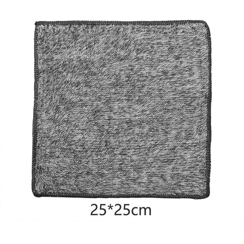 Bamboo Charcoal Dishcloth - No Lint, Absorbent, for Kitchen Cleaning