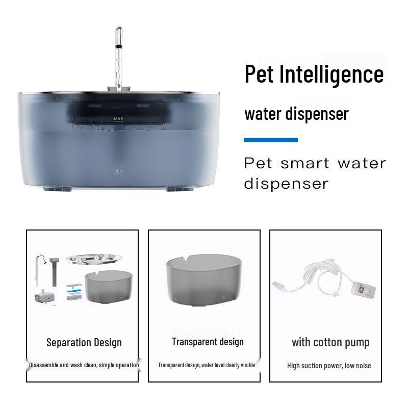 Automatischer Trinkbrunnen für Haustiere: Fließender Wasserspender für Katzen und Hunde