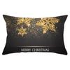 New Black Gold Series Christmas Peach Skin Print Waist Pillow Cover Home Accessories Cushion Cover Sofa Cushion Cover