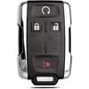 Key Fob Shell Case Replacement Fits for Chevy Silverado Colorado GMC Canyon Sierra 2014 2015 2016 2017 2018 Keyless Entry Remote Control 4