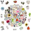 50 Small Size 4cm Inspirational Text Sentences Graffiti Sticker Trolley Box Notebook Paper Pallet Box English Sticker