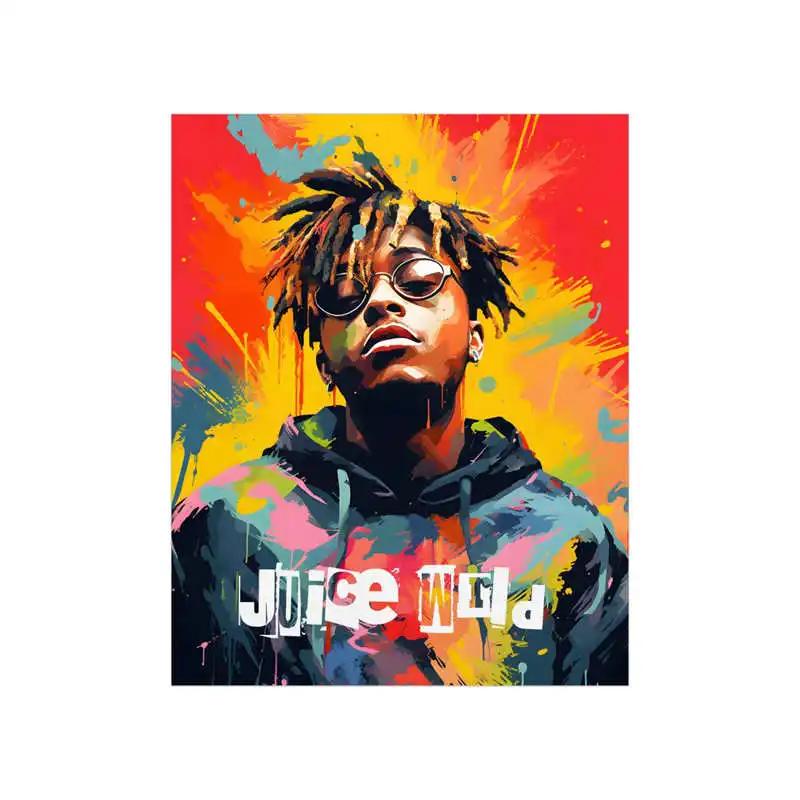 Aesthetic Hip Hop Legends Never Die Fighting Demons Rapper Music Album Juice Wrld Poster Canvas Print Wall Art Room Decor