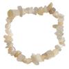 Elastic Bracelet with Pearl Chips In White Moonstone - 50mm