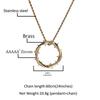 Vintage Retro Men's Trendy Brass 18K Gold Plated Zircon Inlaid Hip Hop Iced Out CZ Rope Chain Crown of Thorns Pendant Necklace