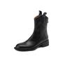 Fashion 2025 New Autumn/Winter Women Boots Round Toe Chunky Heel Boot Western Boots Zapatos De Mujer Mid-calf Boots Genuine Leather