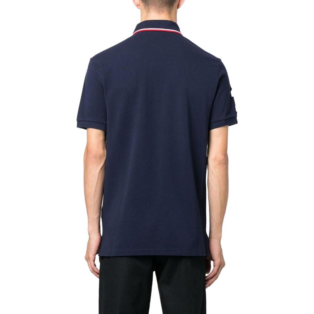 Polo Ralph Lauren SS23 Equestrian Knight Embroidered Short Sleeve Polo Shirt Men tops Navy-Blue 710900614-006