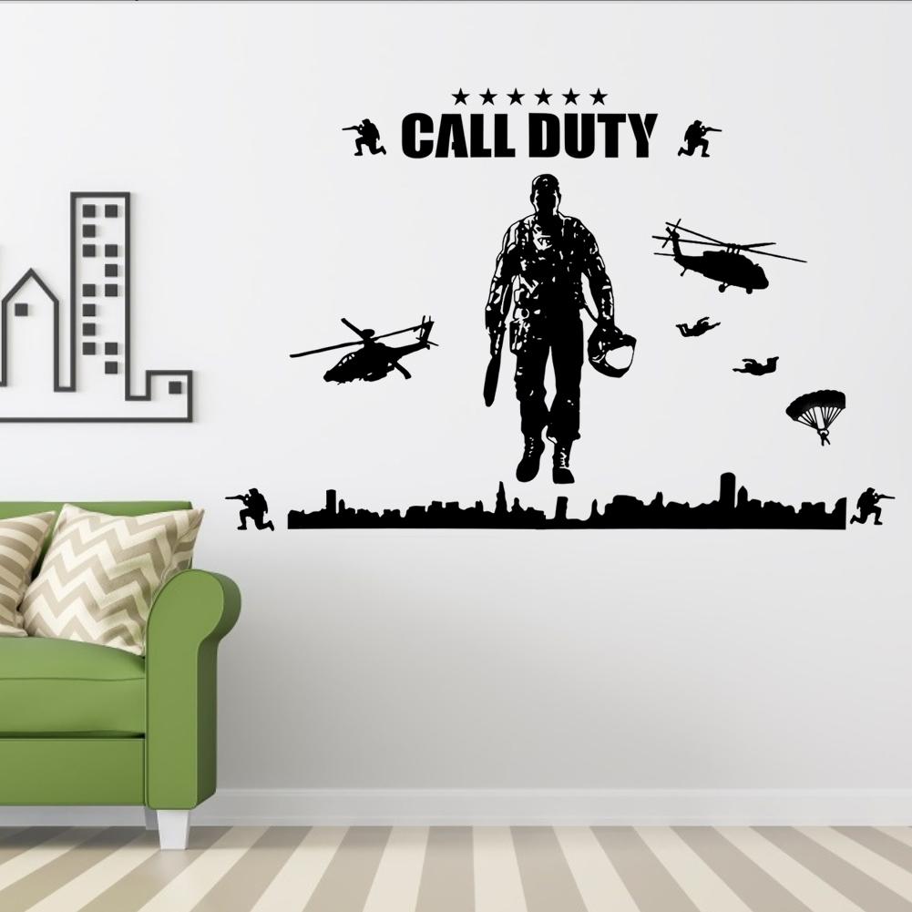 Household Bedroom Wall Sticker Soldier Pattern DIY Stickers Adhesive Home Party Decoration