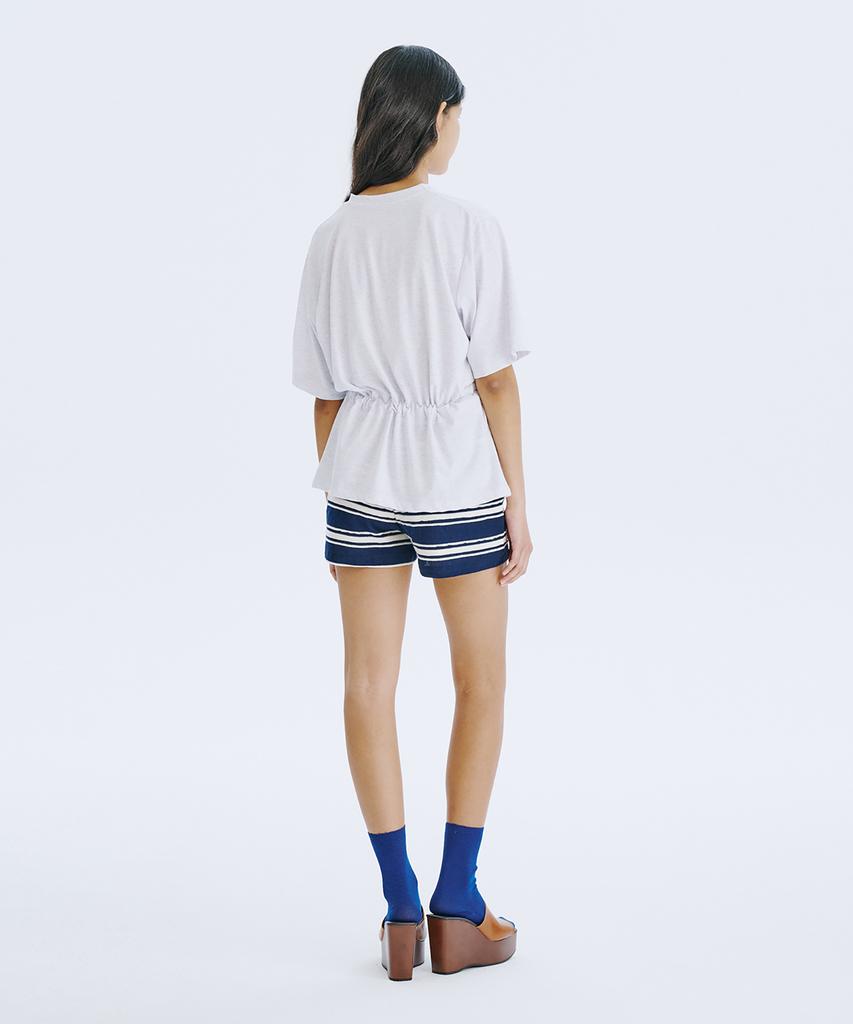 WNDERKAMMER Stripe Jacquard Knit Shorts_Navy