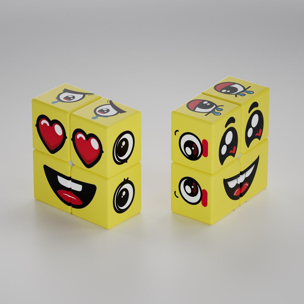 Nd-Bestellung Gesichtswechselwürfel 3. Ordnung Tic-Tac-Toe-Würfel 122 Würfel Lernspielzeug