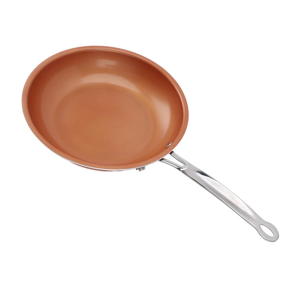 24cm Antihaft-Bratpfanne Vielseitig Aluminium Langer Griff Leicht zu Reinigen Koch-Bratpfanne Kochgeschirr für Heimküche