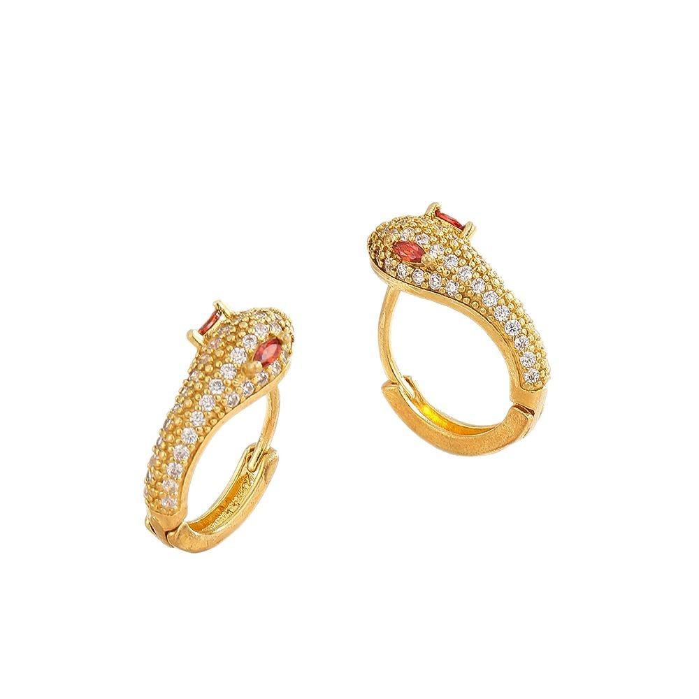European and American Personalized Snake Design Earrings Retro Versatile Exquisite Trendy Earrings