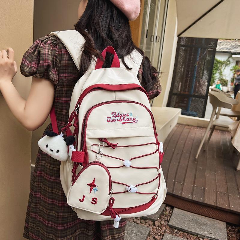 

Versatile Student Backpack for Women Ins Large Capacity School Bag Junior High School Students Backpack Lightweight