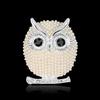 Women Pearl Brooches Cartoon Owl Animal Brooches Party Accessories Wedding Decoration Christmas Jewelry Brooch