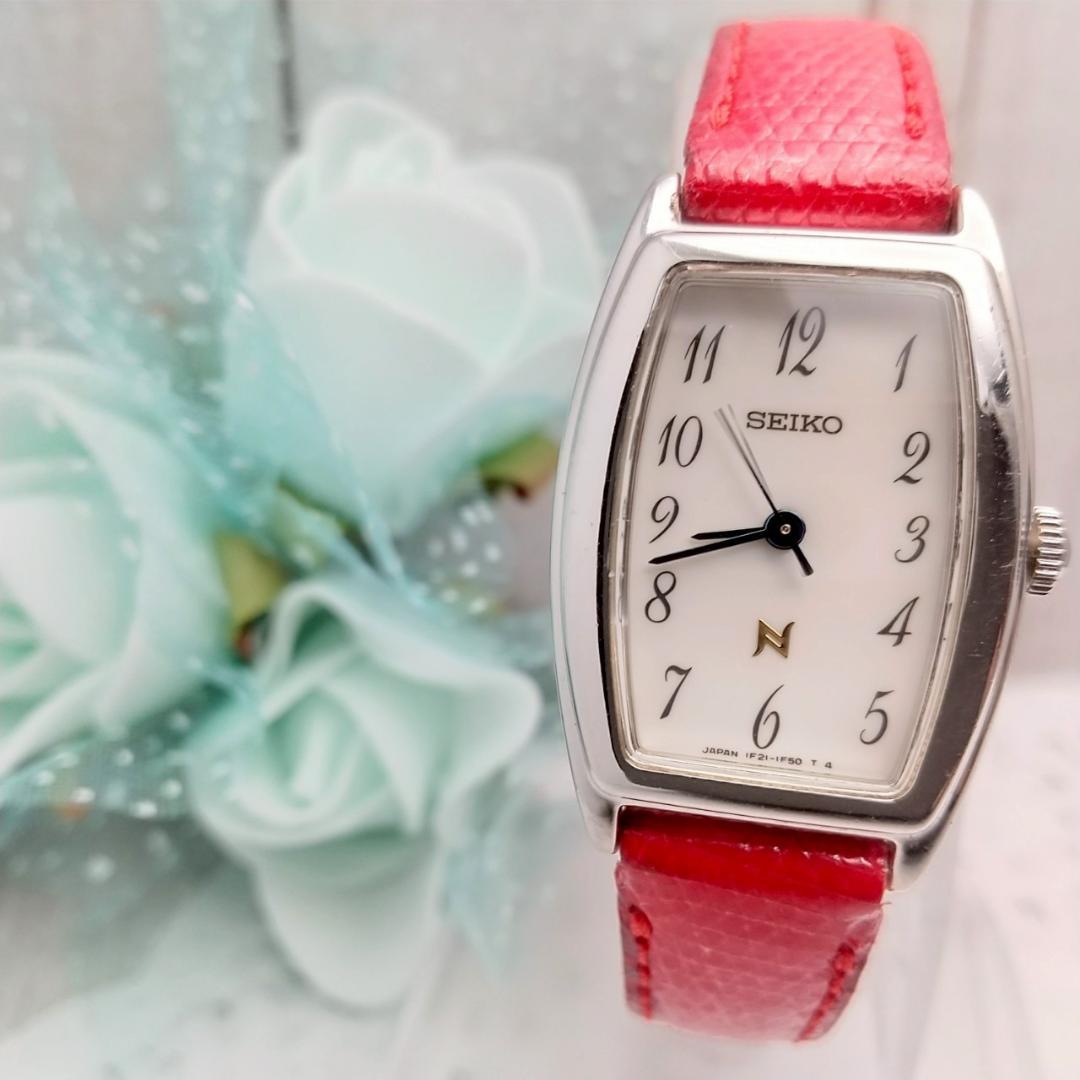 

[USED] Working Seiko Noie Tonneau-Shaped Women s Watch
